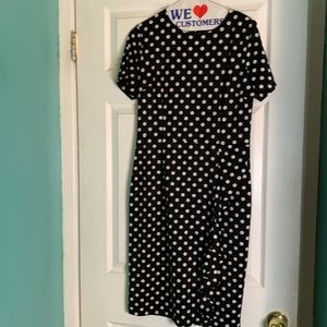 Oxiuli Fashion, black and white Polka dot, Large